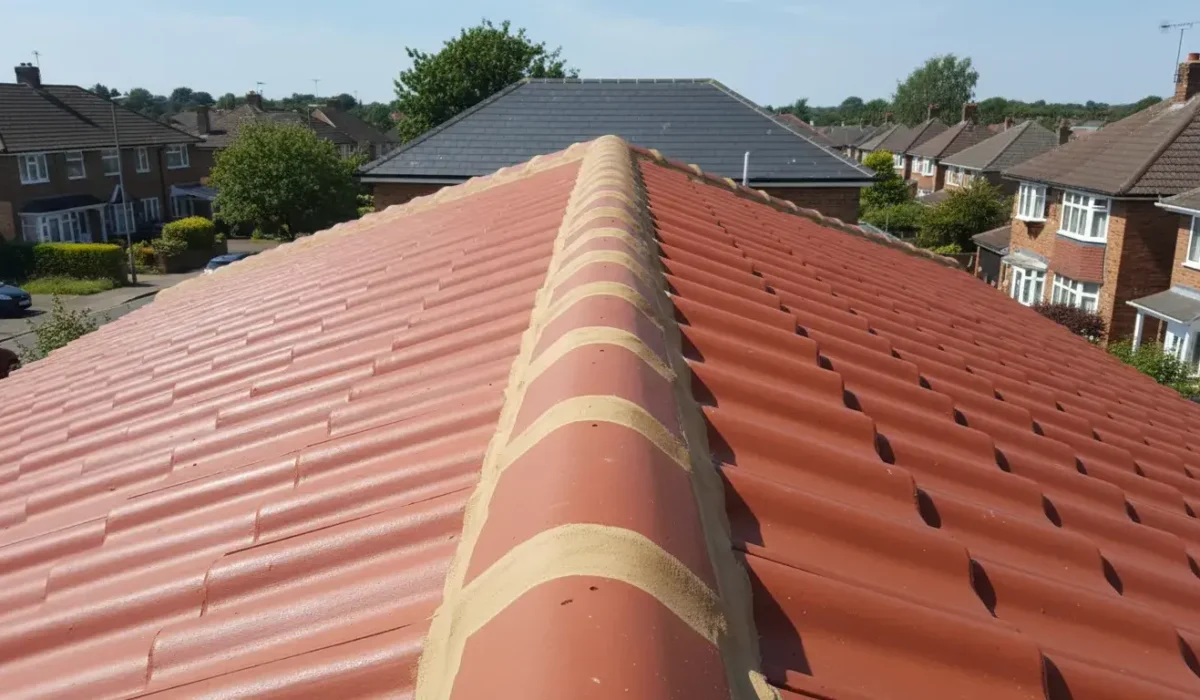 Ridge tile installation and repointing